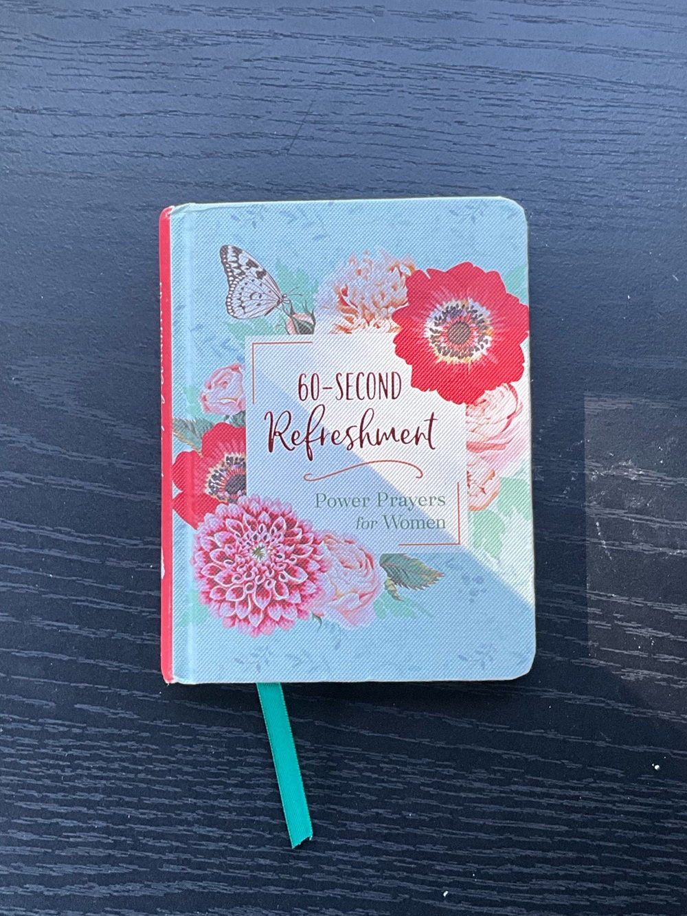 Barbour Blue Floral Prayer Book with Red Accents